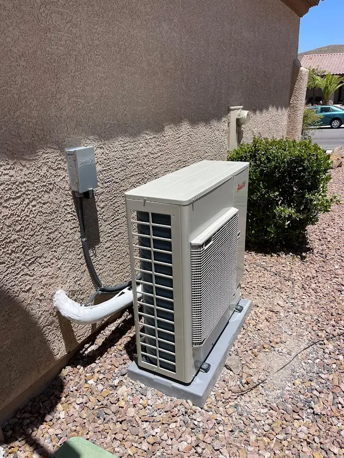 Residential air conditioning condenser unit in Humble